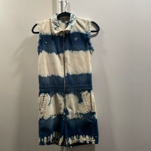 NWT Girls denim romper by Guess.
